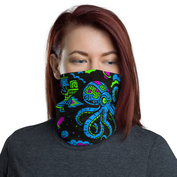 Sky Kraken All-Over Neck Gaiter – Burning Ship Camp Edition