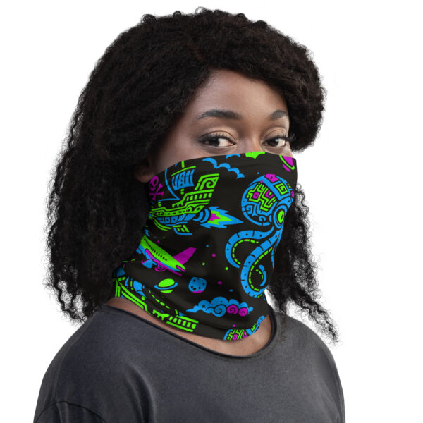 Sky Kraken All-Over Neck Gaiter – Burning Ship Camp Edition - Image 2