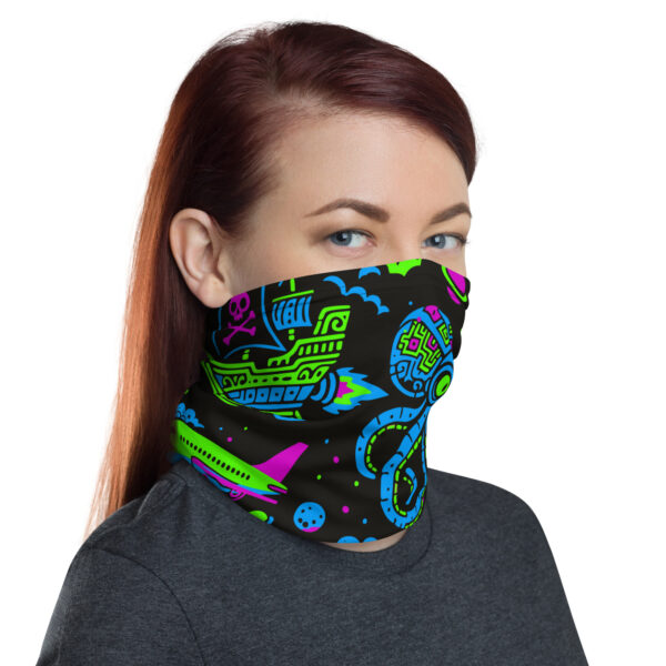 Sky Kraken All-Over Neck Gaiter – Burning Ship Camp Edition - Image 8