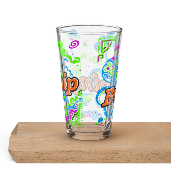 Sky Kraken vs. the High Seas – Burning Ship Camp Pint Glass - Image 2