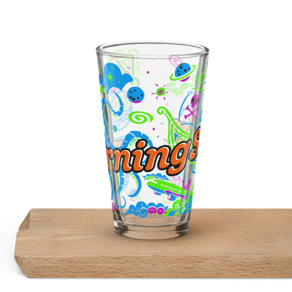 Sky Kraken vs. the High Seas – Burning Ship Camp Pint Glass