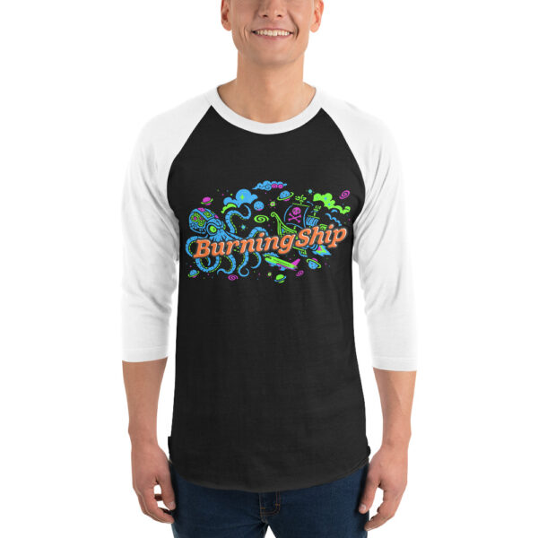 Burning Ship 2025 Robot Octopus 3/4 sleeve shirt