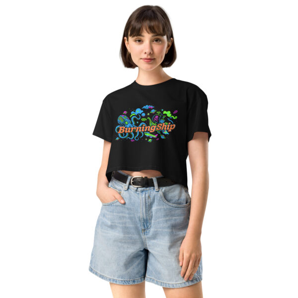Sky Kraken vs. the High Seas - Burningship 2025 - Women’s crop top