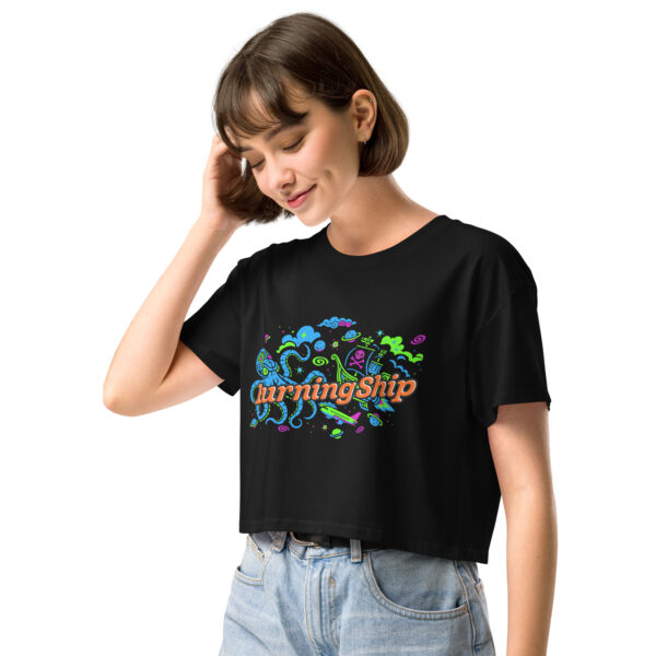 Sky Kraken vs. the High Seas - Burningship 2025 - Women’s crop top - Image 3