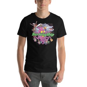 Kraken Seductress - Burning Ship Camp Tee Unisex t-shirt